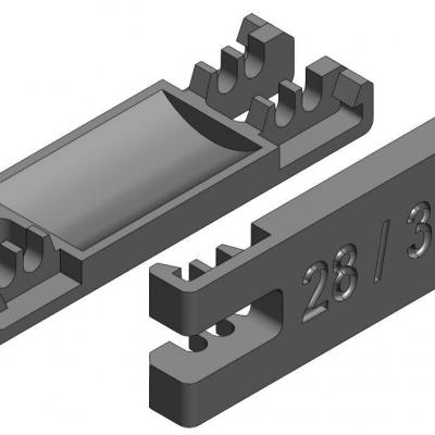 KBU128 - Flasque Inférieur 28/34mm pour KBU100