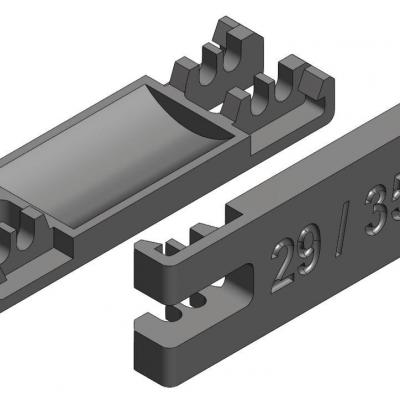 KBU129 - Flasque Inférieur 29/35mm pour KBU100