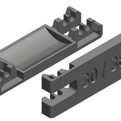 KBU130 - Flasque Inférieur 30/36mm pour KBU100