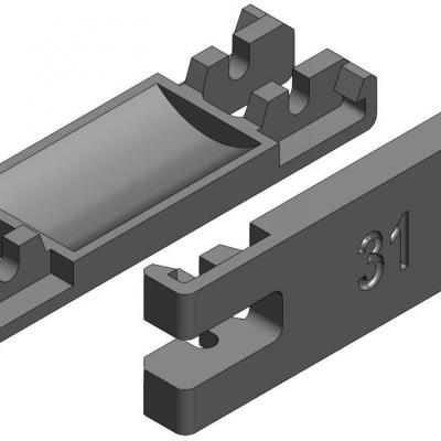 KBU131 - Flasque Inférieur 31mm pour KBU100